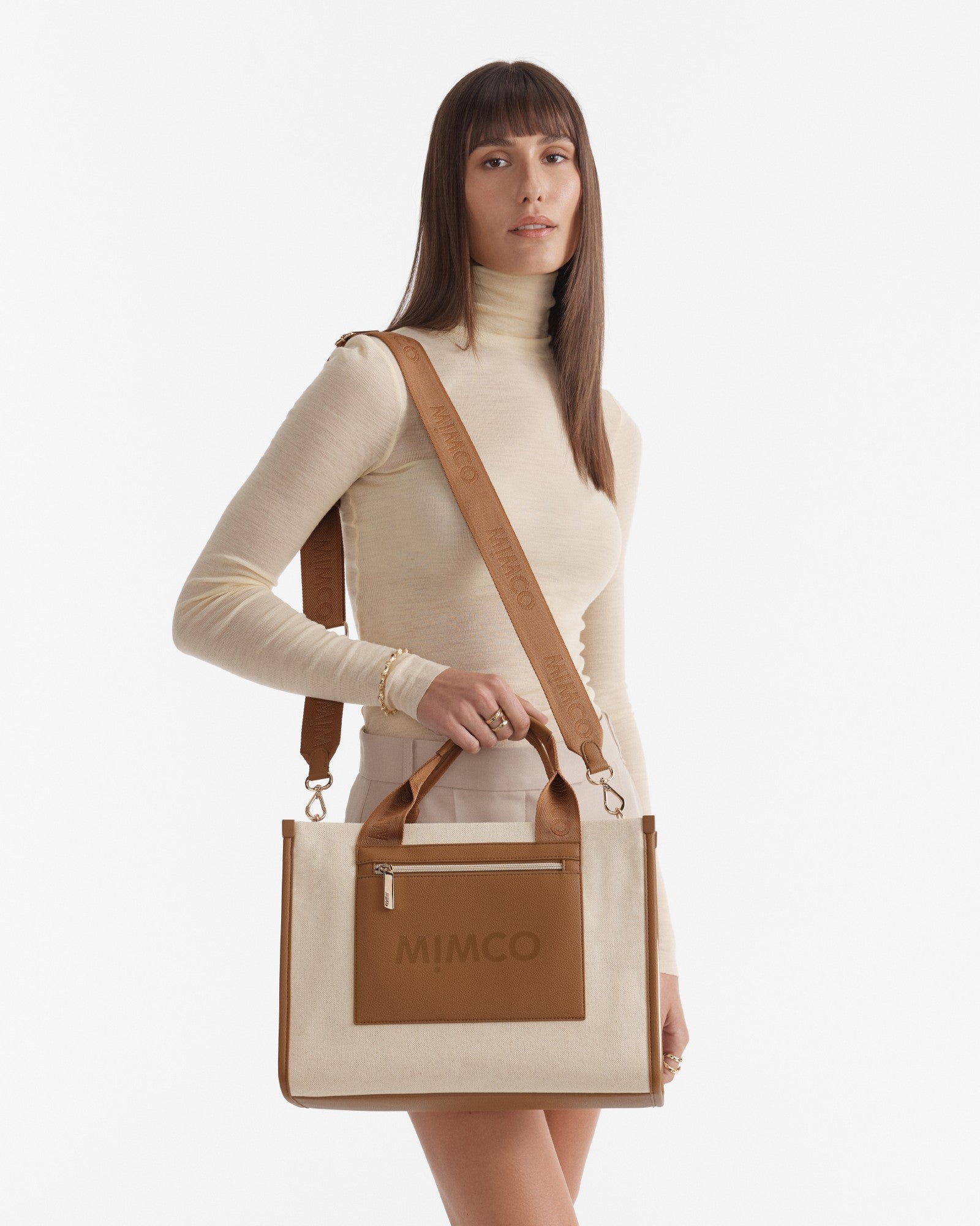 Patch Tote Bag - Caramel