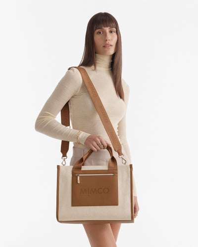 Patch Tote Bag - Caramel