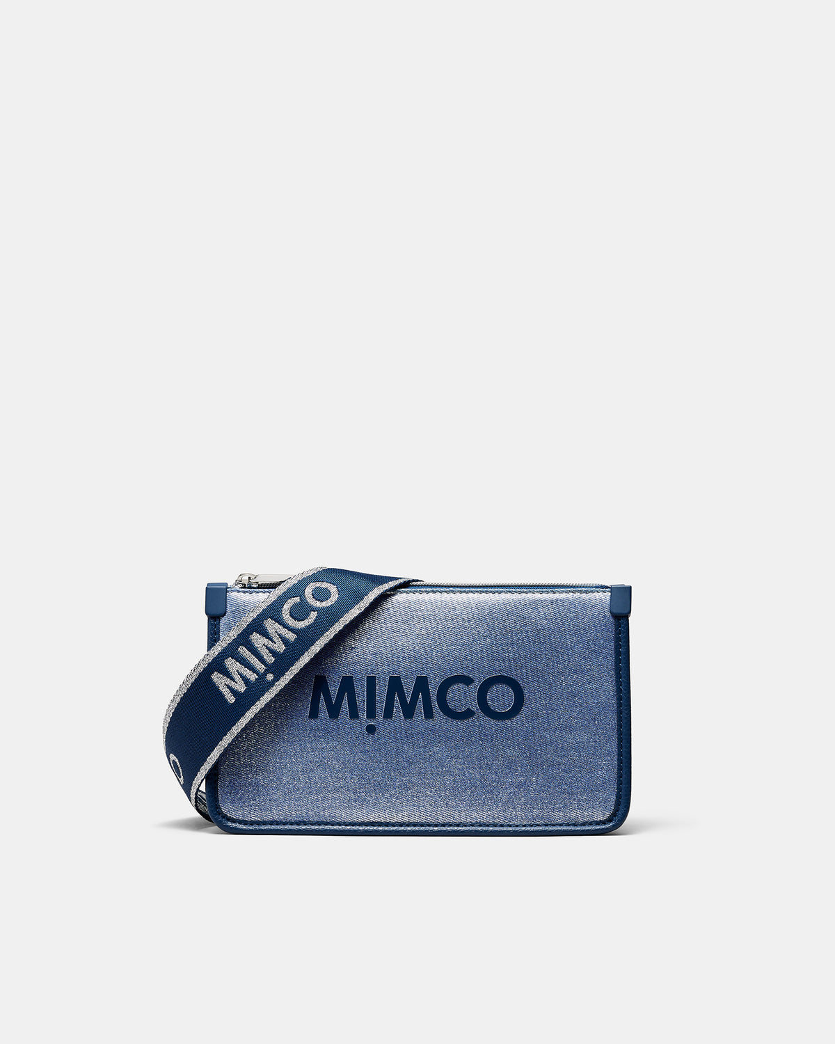 Patch Crossbody Bag - Metallic Blue