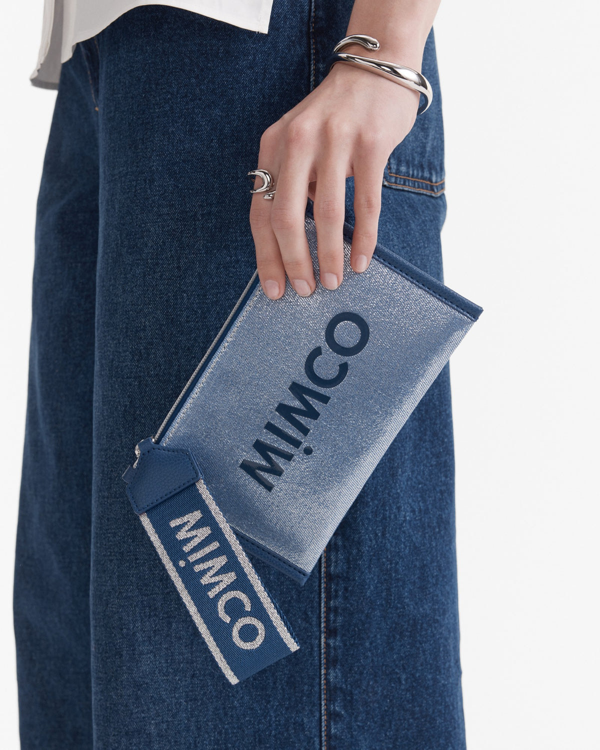 Patch Pouch - Metallic Blue