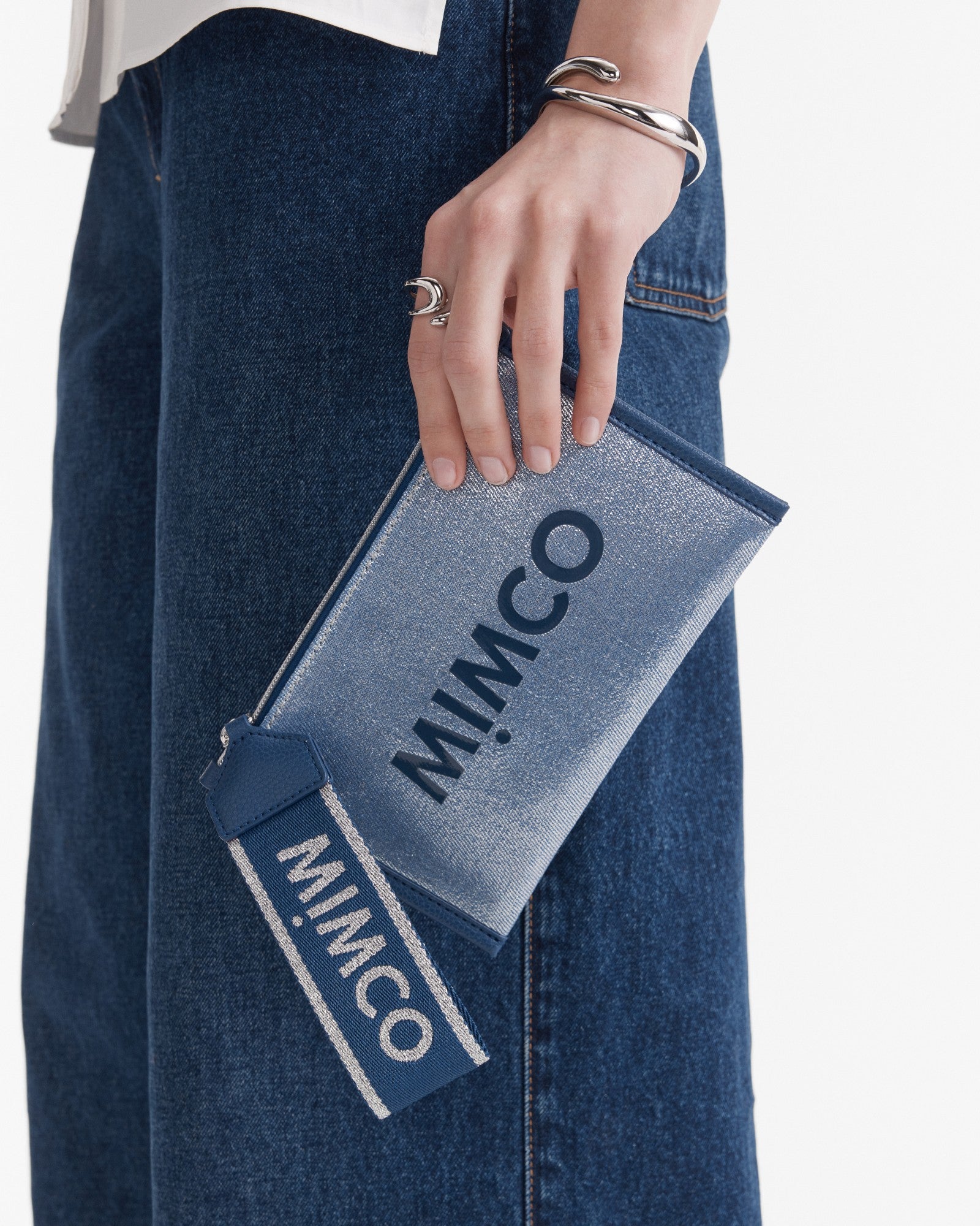 Patch Pouch - Metallic Blue