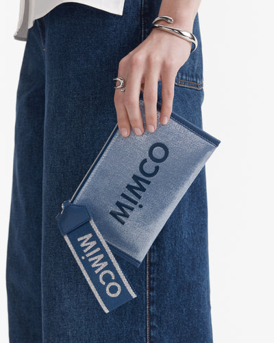 Patch Pouch - Metallic Blue