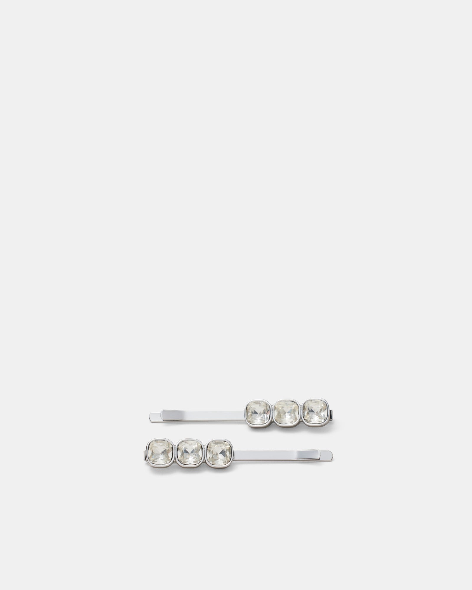 On The Rocks Hair Pin Set - Silver