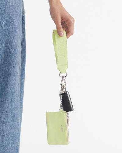 Patch Leather Keyring - Pistachio