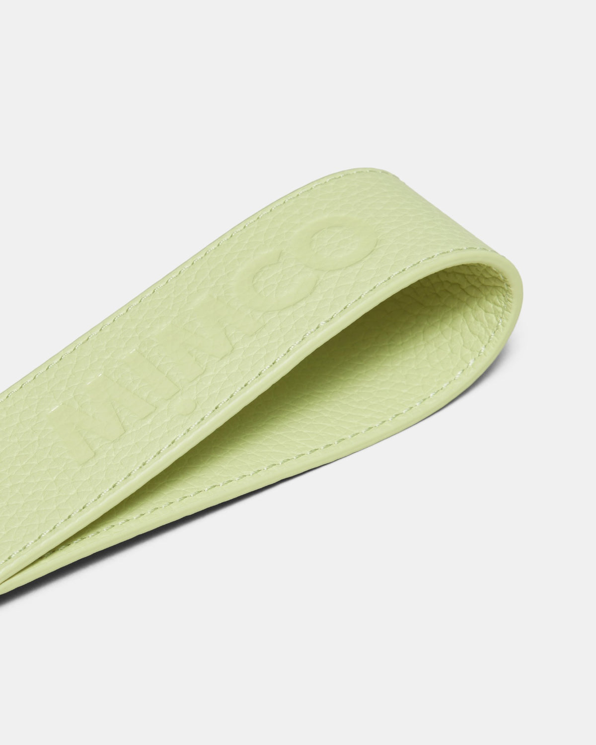 Patch Leather Keyring - Pistachio