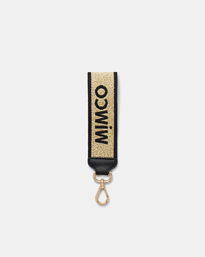 Stripe Webbing Wrist Strap - Light Gold