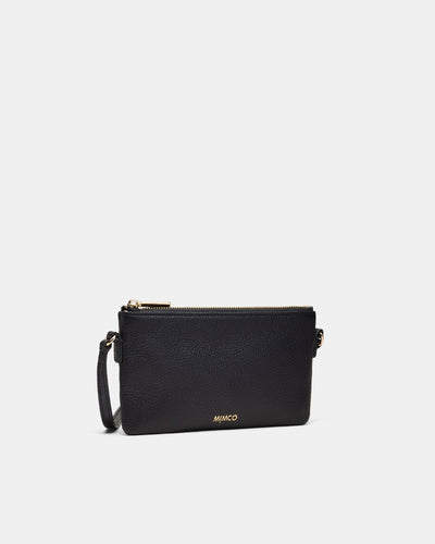 Rhiannon Pouch Crossbody Bag - Black Light Gold