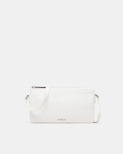 Rhiannon Pouch Crossbody Bag - White