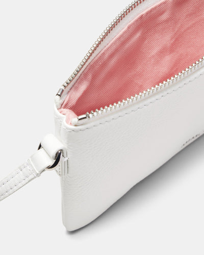 Rhiannon Pouch Crossbody Bag - White