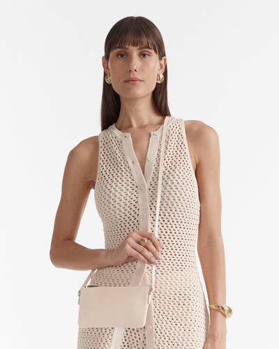 Rhiannon Pouch Crossbody Bag - Linen