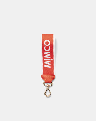 Stripe Webbing Wrist Strap - Mandarin
