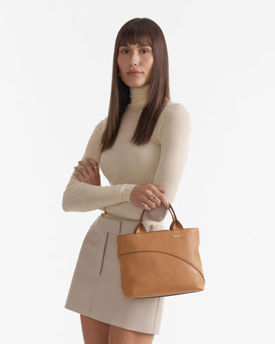 Solar Mini Tote Bag - Caramel