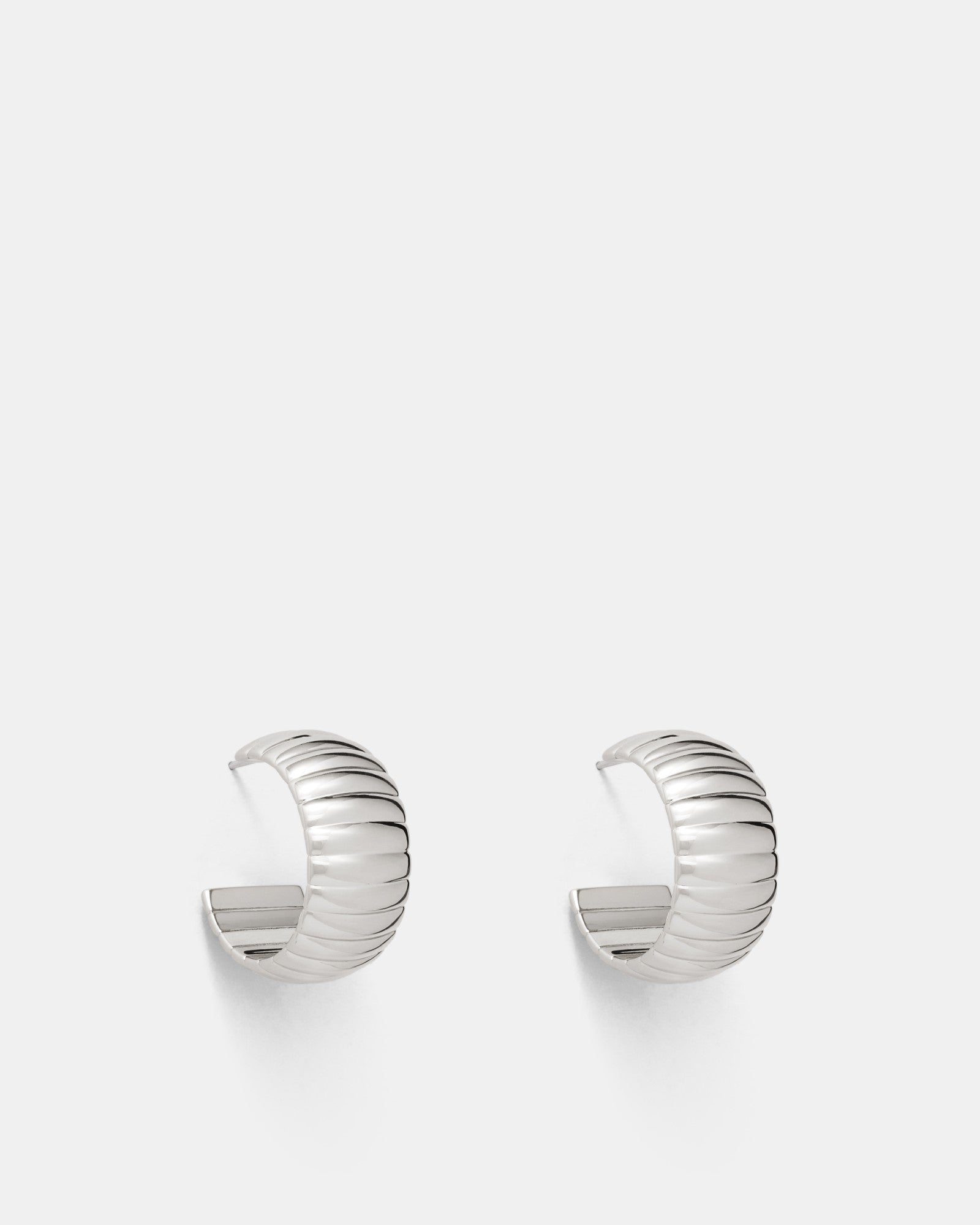 The Chorus Hoop Earrings - Silver