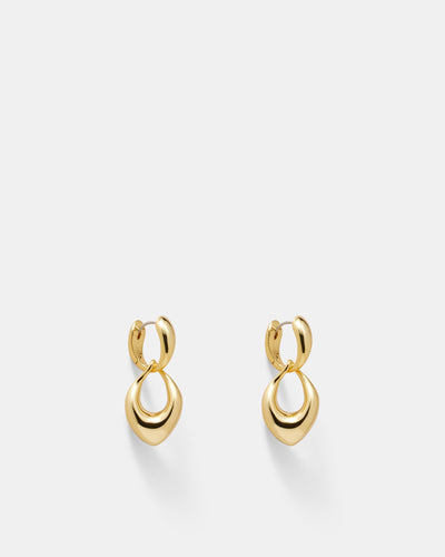 Anthem Drop Earrings - Gold