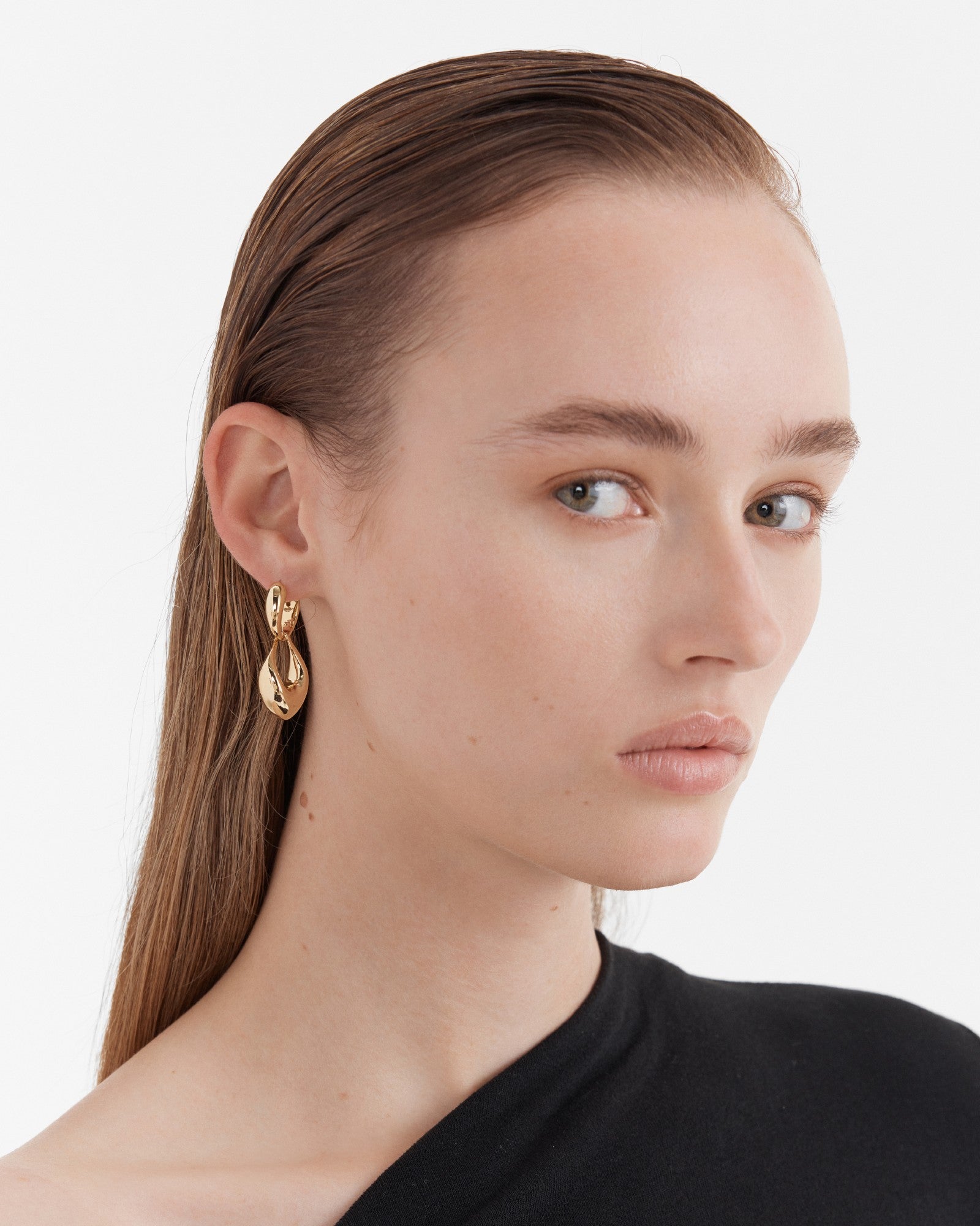 Anthem Drop Earrings - Gold