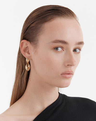 Anthem Drop Earrings - Gold