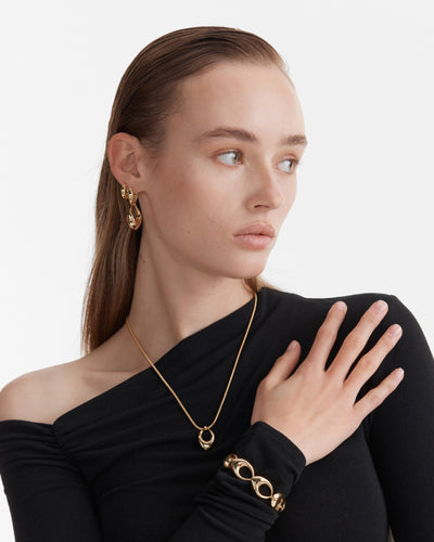 Anthem Drop Earrings - Gold