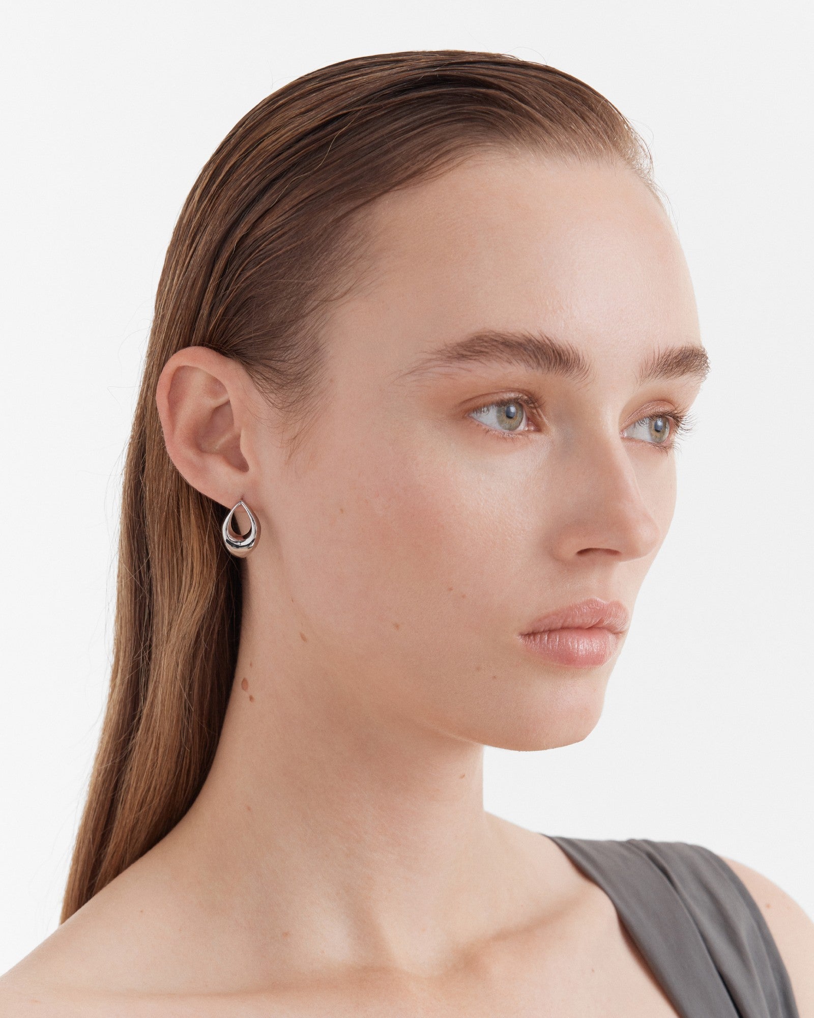 Anthem Stud Earrings - Silver