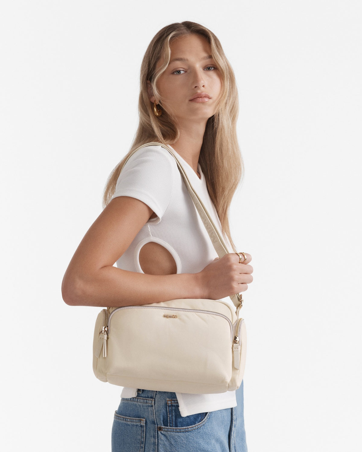 The Stage Crossbody Bag - Vanilla