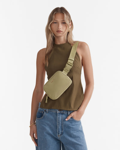 The Stage Sling Crossbody Bag - Faded Moss