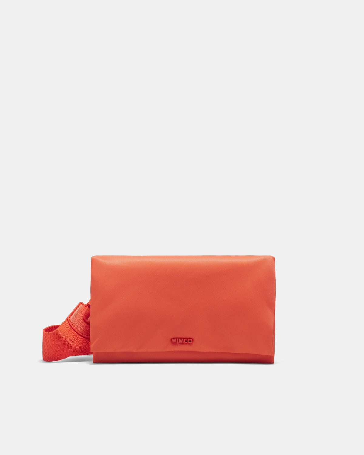 Puffy Nylon Crossbody Bag - Mandarin