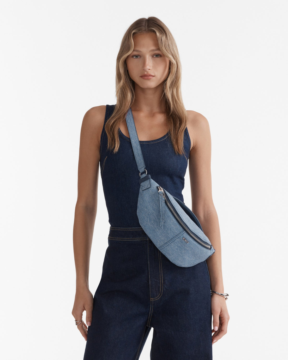 Lens Sling Crossbody Bag - Denim