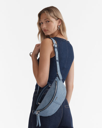Lens Sling Crossbody Bag - Denim