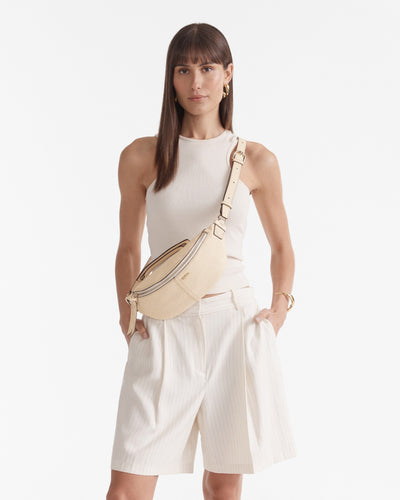 Lens Sling Crossbody Bag - Linen