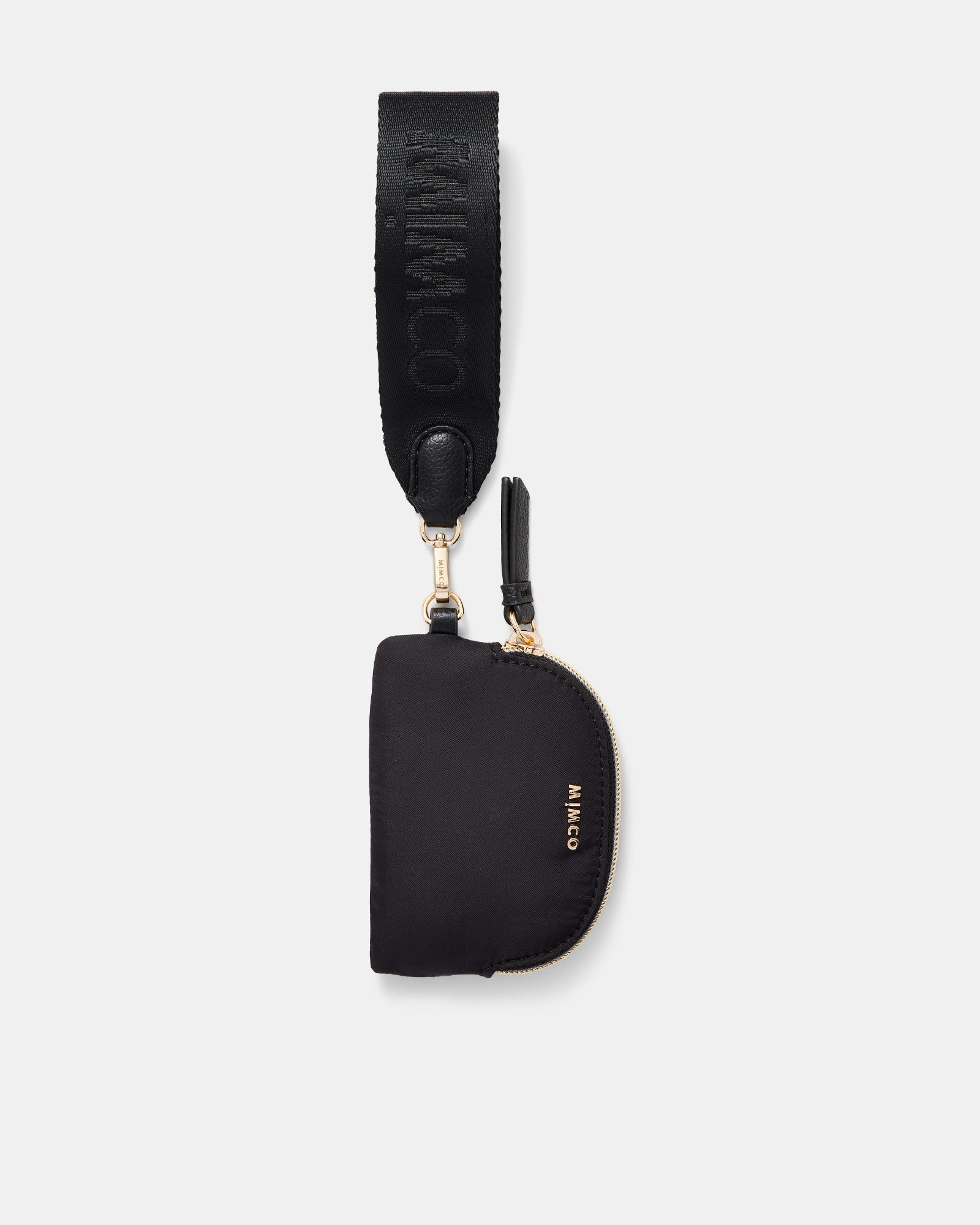 Mercy Wrist Strap Coin Purse - Black Light Gold