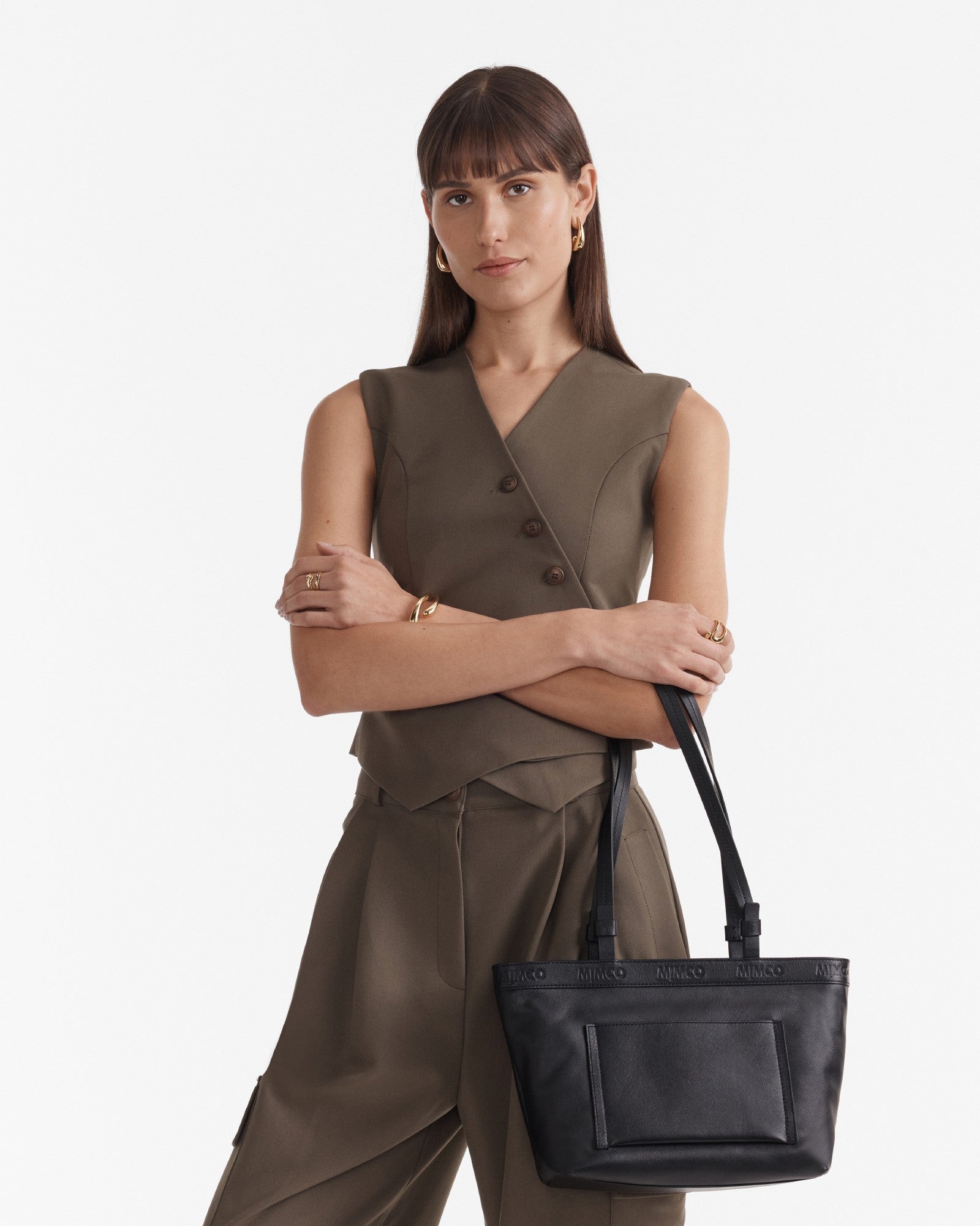Centre Stage Mini Tote Bag - Black Light Gold