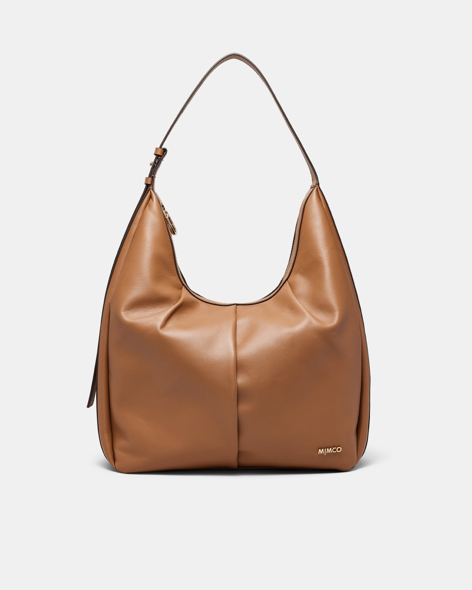 Donna Large Zip Hobo Bag - Tobacco