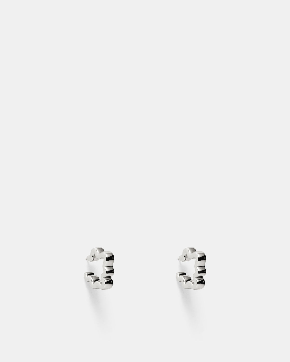 Tempo Hoop Earrings - Silver