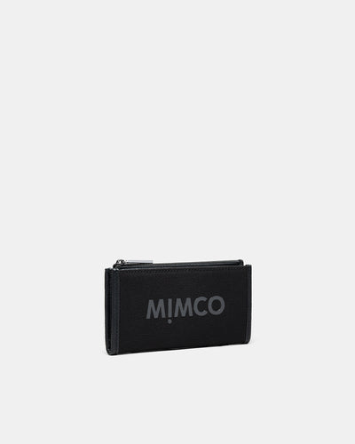 Patch Petite Wallet - Black Gunmetal