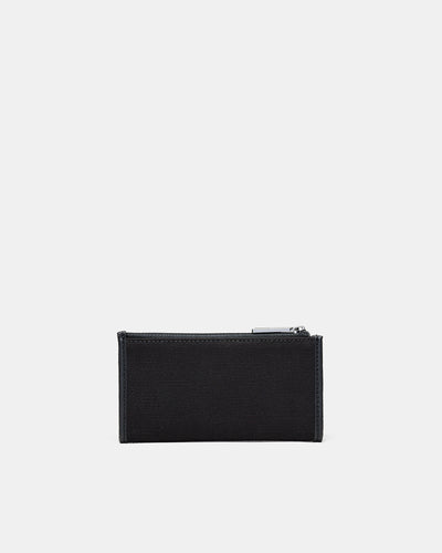 Patch Petite Wallet - Black Gunmetal