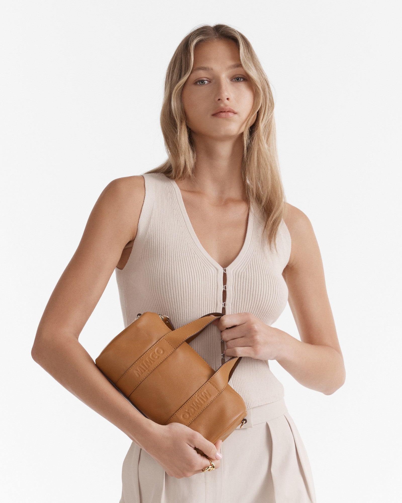 Centre Stage Mini Bowler Bag - Tobacco