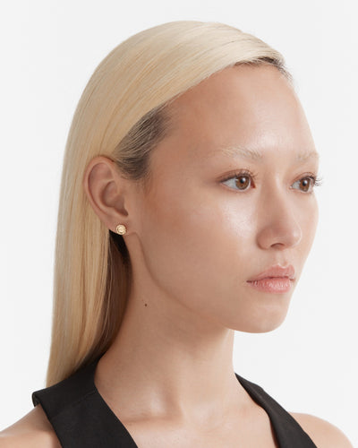 Lune Stud Earrings - Gold