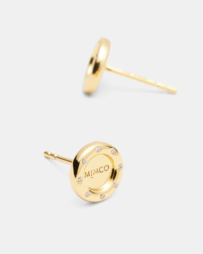 Lune Stud Earrings - Gold