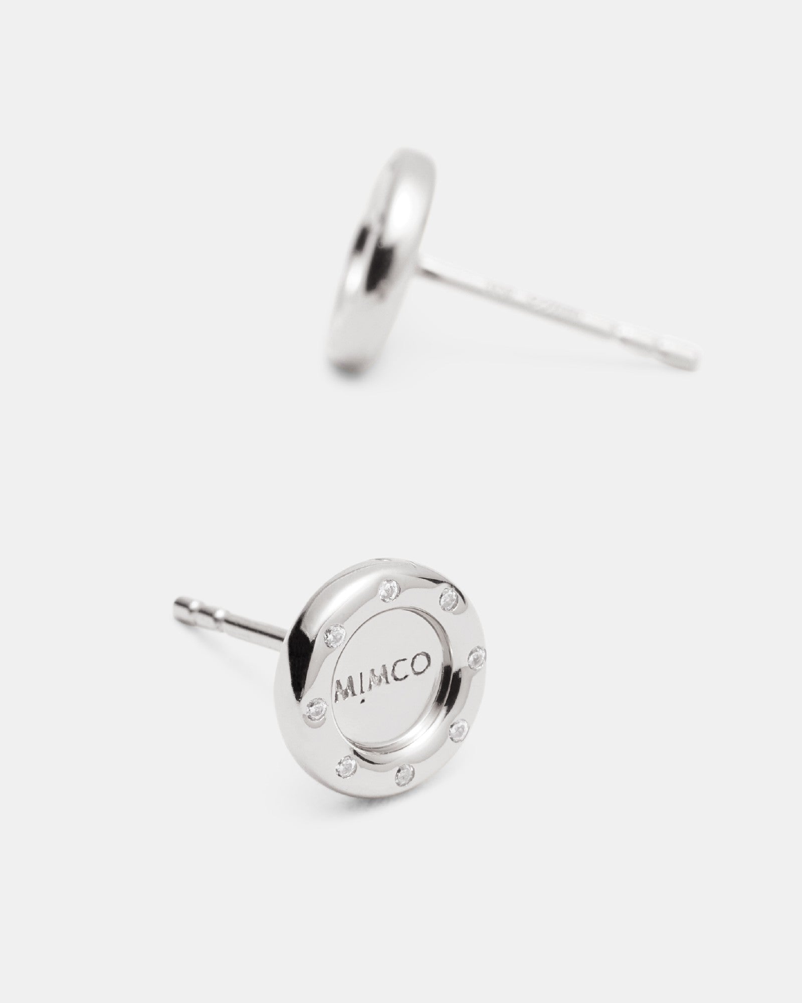 Lune Stud Earrings - Silver