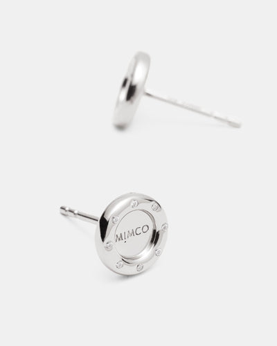 Lune Stud Earrings - Silver