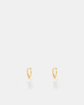 Purete Charm Hoop Earrings - Gold