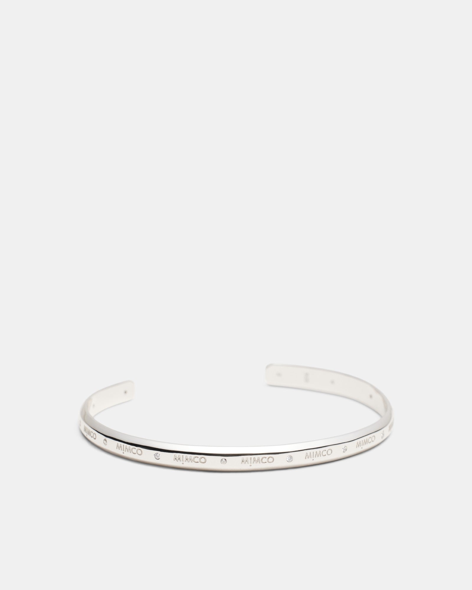 Oblique Cuff Bracelet - Silver