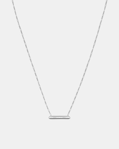 Oblique Necklace - Silver