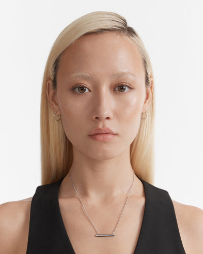 Oblique Necklace - Silver