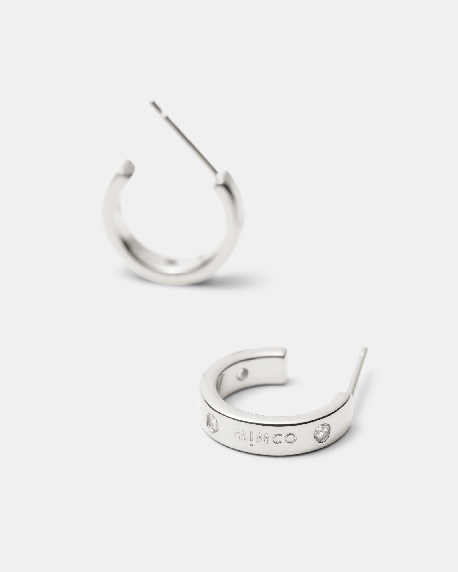 Lucent Small Hoop Earrings - Silver