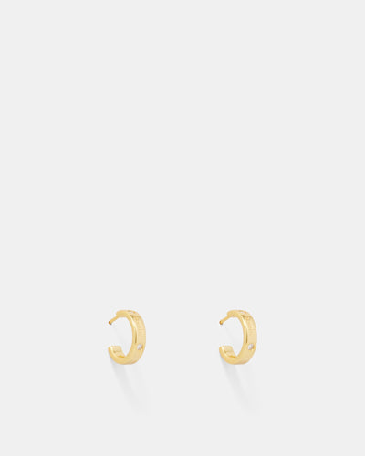 Lucent Small Hoop Earrings - Gold