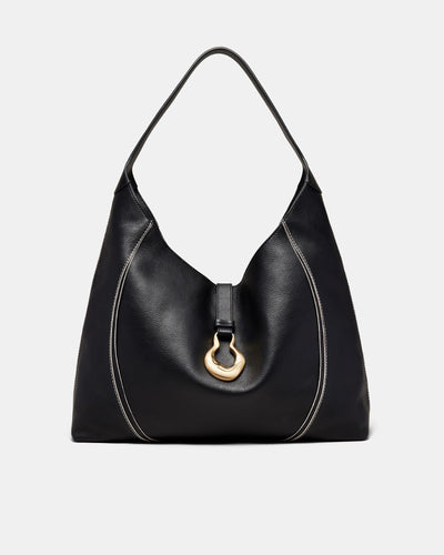 Shield Hobo Bag - Black Brushed LG