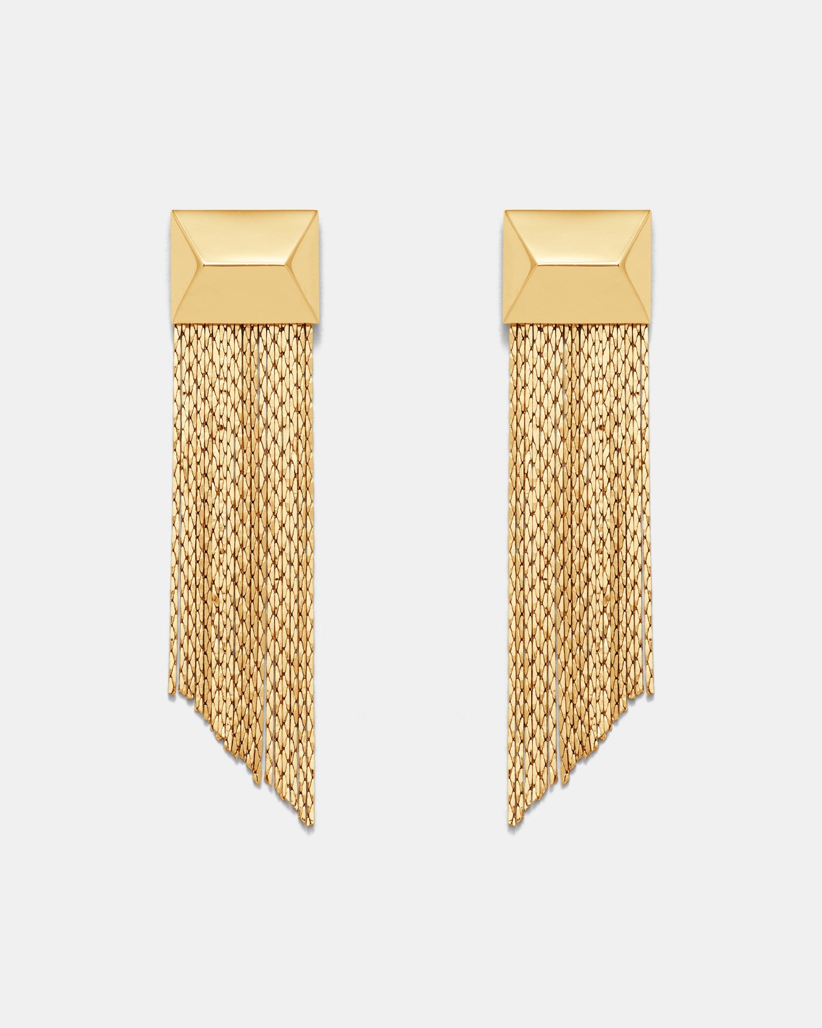 Slay To The Rhythm Statement Fringe Earrings - Gold