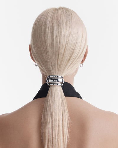 Groove That Soothes Hair Tie - Silver
