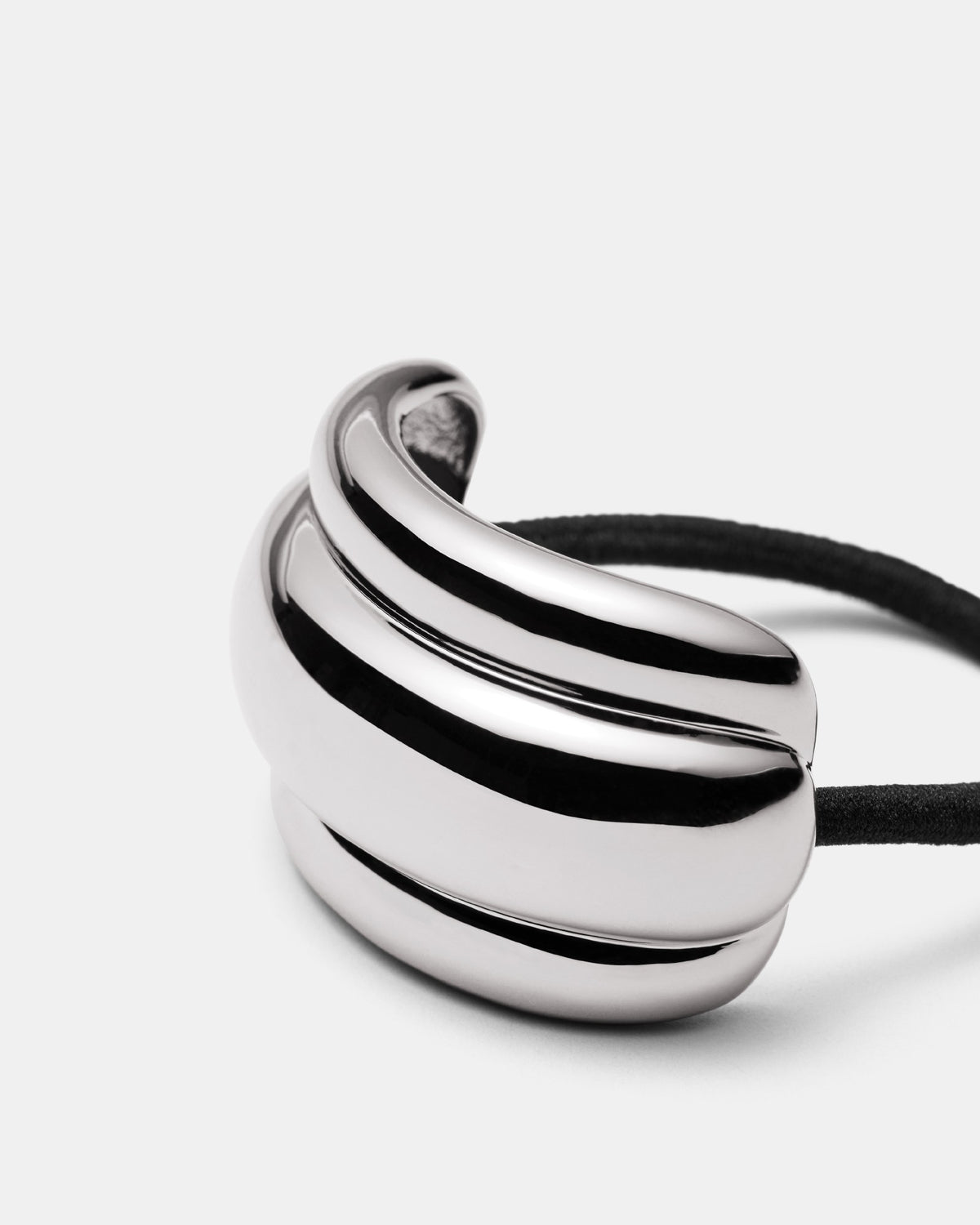 Groove That Soothes Hair Tie - Silver