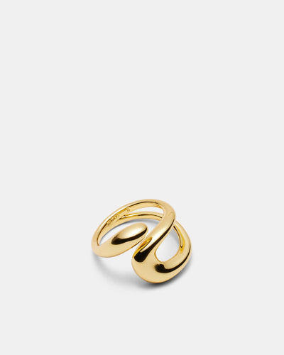 The Podium Twist Ring - Gold